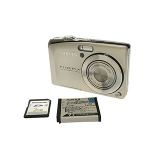 【動作美品】FUJIFILM FinePix F50fd 1200万画素 光学3倍 シャンパン ゴールド バッテリー SDカード付属 ファインピクス デジカメ C4023