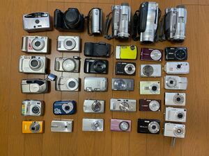 デジカメまとめ売り 37個NIKON OLYMPUS SONY CASIO Panasonic Canon FUJIFILM PENTAX Finepix コンパクトデジタルカメラ ジャンク品