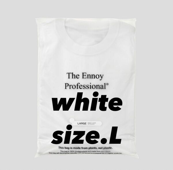最終値下げ！早い者勝ち！ENNOY 3PACK T-SHIRTS (WHITE) size.L
