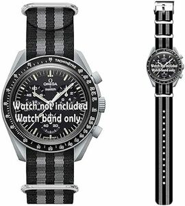 [Ocdin] 20mm 腕時計バンド Omega X Swatch オメガとスウォッチ スピードマスター ムーンスウォッチ用 シ