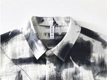 アロハシャツ　半袖シャツ　夏涼しい　リネンシャツ　麻混ん　カジュアルシャツ　サマーシャツ　トップス　海シャツ【L145】白系　2XL_画像2