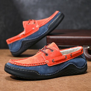 Loafers Slipon New*Мужская мужская обувь для обуви для обуви повседневной обувь [8268] Orange 24,5 см