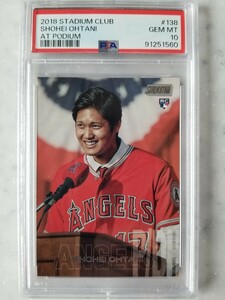 【PSA10】2018 Topps Stadium Club #138 rookie card Ohtani Shohei 大谷 ルーキー PSA