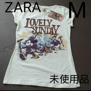  ZARA Disney Tシャツ M 新品未使用