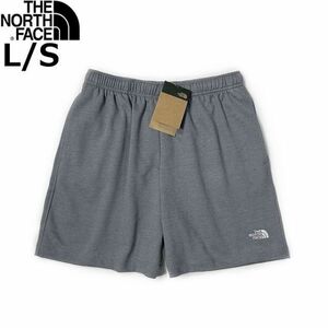 1円～!売切!【正規新品】THE NORTH FACE◆SIMPLE LOGO FLEECE SHORT ショートパンツ US限定 ロゴ刺繍 アウトドア 登山(L)グレー 190110-5