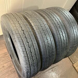 けっこう良い165R14LT 4本／6PR／TOYO V-02e 7分上〜9分 送料込10200円〜 A4394-89