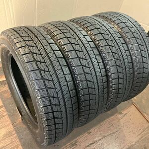 良品! スタッドレス155/65R13 4本／BS VRX 7分上〜9分 送料込12200円〜 G4417-89