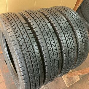 良品! スタッドレス 155/80R14 LT 4本／88/86N／BS VL1 2021年 9分上 送料込25000円〜 S4035-12