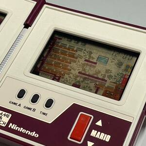 Nintendo Mario Brothers MW-56 multi screen MARIO BROS nintendo Game & Watch GAME WATCH box opinion attaching operation verification ending 