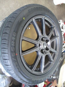 215/55R18 7x18 ＋48 PCD114.3x5 未装着品　４本セット