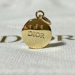 DIOR ディオール ロゴ イエローゴールド メタル ネックレストップ ペンダントトップ チャーム JADORE 108