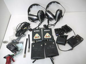 643 KTEL VHF/FM RT-201 TM ケテル 小型無線 トランシーバー ヘッドセット付 現状品 ジャンク