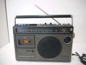 757 SONY CF-1980 ソニー ラジカセ FM/AM 2バンド ラジオカセットレコーダー