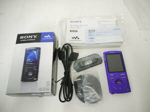 772 SONY WALKMAN NW-S764 8GB ソニー デジタルメディアプレーヤー 箱/USBコード/取説付 バイオレット ウォークマン