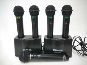 784 BMB wireless microphone 5ps.@WM-400A/400B charger MC-330 2 pcs karaoke Mike summarize karaoke equipment 