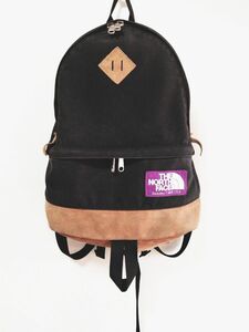 THE NORTH FACE／PURPLE REVEL／Medium Day Pack ／NN7403N／ブラック×スウェード