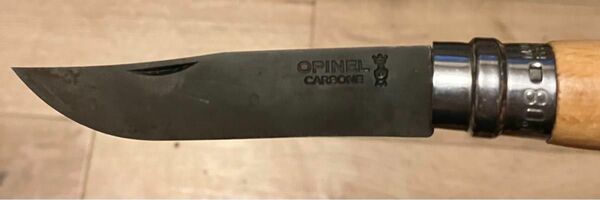 黒錆び OPINEL オピネル No.8 折りたたみナイフ キッチンタオル付