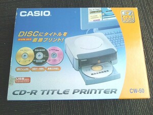 未開封品★CASIO CW-50　カシオ CD-R TITLE PRINTER タイトルプリンター 