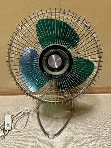  electric fan Showa Retro antique that time thing retro electric fan desk . Fuji electro- machine DA303G