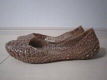 未使用！Melissa メリッサ フラット シューズ カンパーナ パペル Campana Papel レディース 33693 USA7 24cm ローズ_画像3