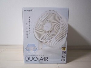  exhibition goods unused QUADSkazQS303 twin blade powerful DC circulator DUOAIR( Duo air ) rom and rear (before and after) total 6 sheets wings root DC motor ivory 