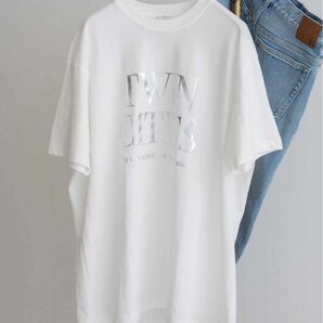 新品タグ付　スピック　箔ロゴプリントTシャツ　シルバー　希少　大人　夏コーデ