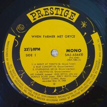 14031184;【国内盤/PRESTIGE/MONO】The Art Farmer Quintet Featuring Gigi Gryce / When Farmer Met Gryce_画像3