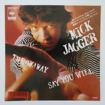 47059410;【国内盤/7inch】Mick Jagger / Throwaway / Say You Will_画像1