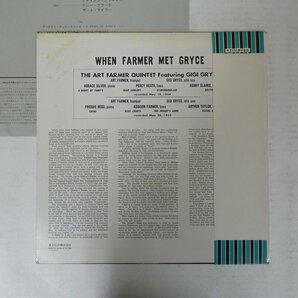 46074988;【帯付/Prestige/MONO/美盤】The Art Farmer Quintet Featuring Gigi Gryce / When Farmer Met Gryceの画像2