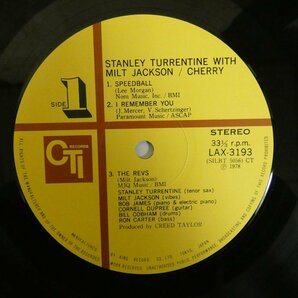 46075048;【帯付/CTI/美盤】Stanley Turrentine With Milt Jackson / Cherryの画像3