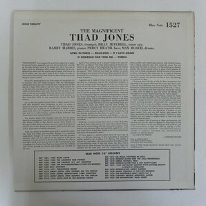 46075198;【US盤/BLUE NOTE/MONO】Thad Jones / The Magnificent Thad Jonesの画像2