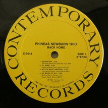 46075311;【US盤/CONTEMPORARY/シュリンク/美盤】Phineas Newborn Jr. / Back Home_画像3