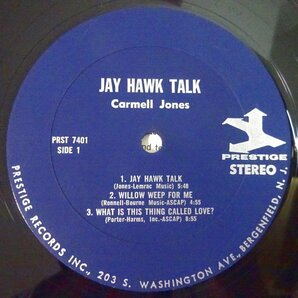 11187444;【US盤/Prestige/右紺ラベル/コーティングジャケ】Carmell Jones / Jay Hawk Talkの画像3