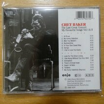 063757607427;【2CD/ENJA】CHET BAKER / THE LAST GREAT CONCERT VOL.1&2　ENJA-607422_画像2