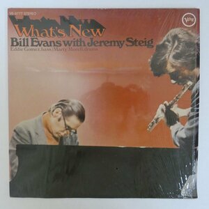 46075470;【US盤/Verve/黒T字/深溝/シュリンク】Bill Evans With Jeremy Steig / What's New