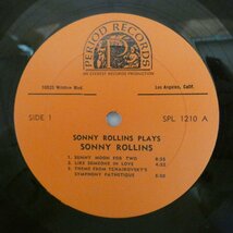 46075554;【US盤/PeriodRecords/シュリンク】SONNY ROLLINS / PLAYS WITH THAD JONES_画像3