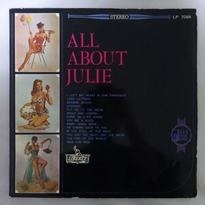 14031091;【国内盤/ペラジャケ/東芝赤盤】Julie London / All About Julie ジュリー・ロンドンのすべて