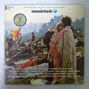 14031076;【USオリジナル/3LP/3面見開きジャケ】V.A. / Woodstock - Music From The Original Soundtrack And More