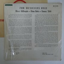 46076274;【US盤/Verve/黒T字/MONO/シュリンク】Stan Getz,Dizzy Gillespie,Sonny Stitt / For Musicians Only_画像2