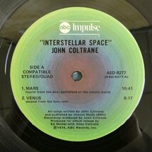 46076268;【US盤/Impulse/見開き】John Coltrane /Interstellar Space_画像3