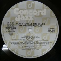 47060482;【国内盤/ConcordJazz/プロモ】Ray Brown All Stars / Don't Forget the Blues_画像3