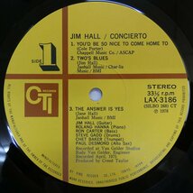 47060533;【帯付/CTI】Jim Hall ジム・ホール / Concierto アランフェス協奏曲_画像3