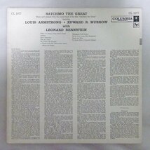 11187871;【US盤/Columbia/6EYE/深溝/MONO/マト両面1B】Louis Armstrong and Edward R. Murrow / Satchmo The Great_画像2