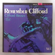 11187900;【国内盤/Mercury/ペラジャケ】Clifford Brown / Remember Clifford_画像1