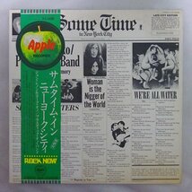 11187855;【Apple丸帯付き/補充票/ROCK NOW/見開き/2LP】John & Yoko,Plastic Ono Band/Some Time In New York City_画像1