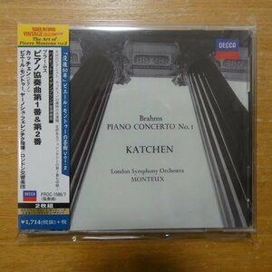 4988005850676;【2CD】カッチェン / ブラームス:ピアノ協奏曲第1番第2番(PROC1586/7)