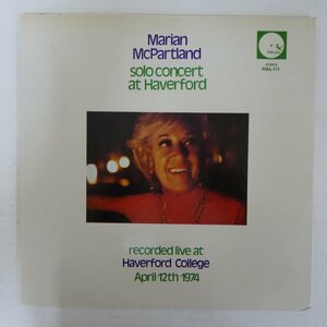 46076391;【US盤/HALCYON】Marian McPartland / Solo Concert At Haverford