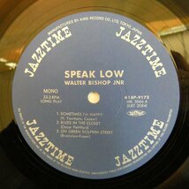 46076524;【国内盤/JAZZTIME/MONO/美盤】Walter Bishop Jr. Trio / Speak Low_画像3