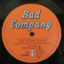 46076720;【帯付/見開き/美盤】Bad Company / S.T._画像3