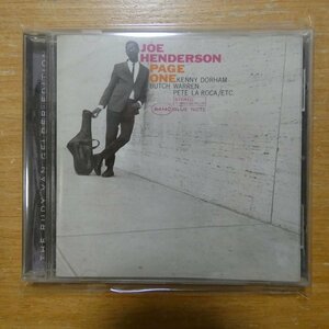41101900;【CD/RVG】ジョー・ヘンダーソン / PAGE ONE　724349879522